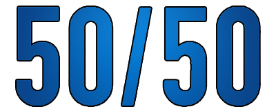 Logo for 50/50